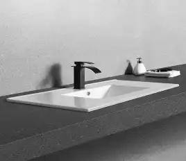 Умывальник CeramaLux YJ803-80 810х395х175 Полувстраиваемая цвет Белый