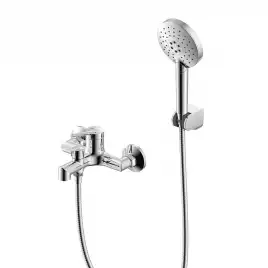 Смеситель для ванны Lemark Minima LM3814C, однорычажный, с коротким изливом, Хром