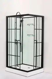 Душевая кабина Loranto 120х80, низкий поддон, Прозрачное стекло, CS-3008TM/W-120L