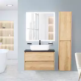 Зеркало BelBagno SPC-GRT 80х80 SPC-GRT-800-800-LED-TCH-WARM с подстветкой, сенсорный выключатель, с подогревом