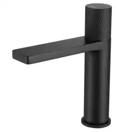 Смеситель для раковины Abber Rund AF8710B, с прогрессивным картриджем, цвет Черный матовый