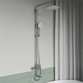 Душевая система IDDIS Aiger AIGBC3Fi06 для ванны с изливом цвет, Матовый хром