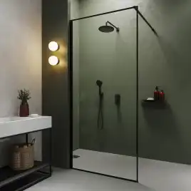 Душевая система IDDIS Ray RAYBL02i67 для душа встраиваемая цвет, Матовый черный