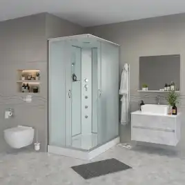 Душевая кабина Niagara Classic 90х70х215 NG-43975-14QG низкий поддон, с гидромассажем, 439753QG