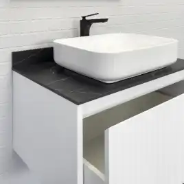 Тумба с умывальником Comforty Марсель 75 Белый, 00-00013395