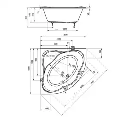 Акриловая ванна Ravak NewDay 150х150 C661000000  Белая