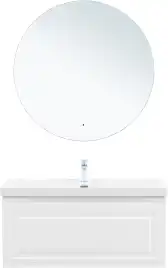 Тумба под раковину Aquanet Агата 110 белый сатин, 345484