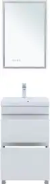 Тумба под раковину Aquanet Нота New 50 белый глянец, 344138