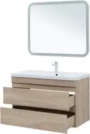 Тумба под раковину Aquanet Нота New 100 дуб светлый 334200