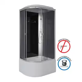 Душевая кабина Niagara Eco 90х80х215 E90/80/40R/TN высокий поддон, без гидромассажа