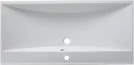 Раковина Aquanet Нота 75 281221 прямоугольная, Белая глянцевая