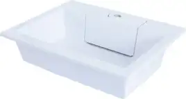 Раковина Aquanet Фортуна 60 181907 прямоугольная, Белая глянцевая