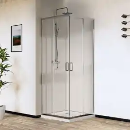 Душевой уголок Vincea City 90х90 VSS-5CT900CL, профиль хром, стекло Прозрачное