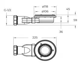 Душевой поддон BelBagno Uno 140х80 из искусственного камня TRAY-MR-UNO-AH-140/80-35-W-CR Белый