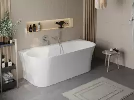Акриловая ванна BelBagno 170х75 BB711-1700-750, отдельностоящая, Белая глянцевая