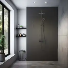 Душевая система Aquatek БЕТТА AQ2140MB, Черный матовый