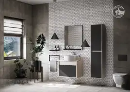 Зеркало Aquaton Лофт Урбан 65х80 1A254102LQX50 без подсветки, Дерево светлое