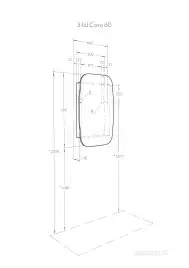 Зеркало-шкаф Aquaton Сохо 60 1A258302AJA0R  правый цвет, графит