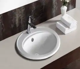 Умывальник CeramaLux 9413 560х480х190 Полувстраиваемая цвет Белый