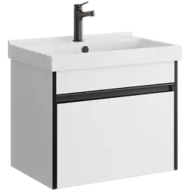 Тумба с раковиной подвесная Aqwella Urban 60 см, URB0106W, цвет Белый