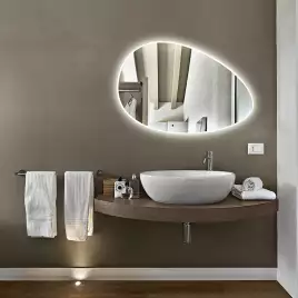 Зеркало Azario Omega 90х60 LED-00002556 с подстветкой, бесконтактный сенсор