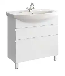 Тумба с раковиной напольная Aqwella Rodos 85 см, ROD01082N, цвет Белый