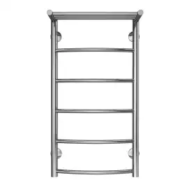 Полотенцесушитель водяной Azario VERONA 40х80 AZ04148P П5 с полкой, нижнее подключение 1/2