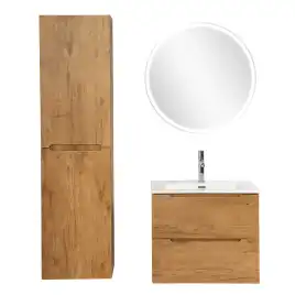 Тумба под раковину BelBagno ETNA39-500/390-2C-SO-RN-P подвесная Rovere Nature