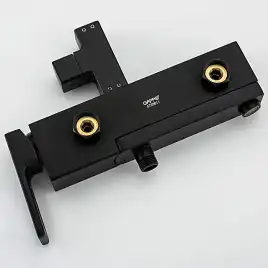 Душевая система Gappo G2417-6  с поворотным изливом, Черный матовый