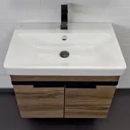 Тумба с умывальником Comforty Соло 70 Дуб темно-коричневый, 00-00010978