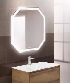 Зеркало BelBagno SPC-OTT 80х80 SPC-OTT-800-800-LED-TCH-WARM с подстветкой, сенсорный выключатель, с подогревом
