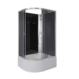 Душевая кабина Niagara Eco 110х80х195 E110/80/40R/TN/BK высокий поддон, без гидромассажа