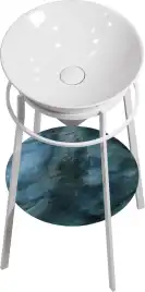 Консоль под раковину Kerama Marazzi CONO 45 см, CO.44\WHT.M напольная, Белая матовая