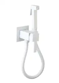 Гигиенический душ со смесителем CeramaLux KBS/005, цвет белый матовый