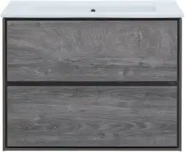 Тумба под раковину Aquanet Милан 85 дуб рошелье, подвесная, 339969