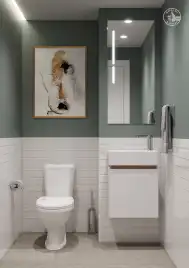 Тумба под раковину Aquaton Эклипс 46 M 1A172801EK49R подвесная правая, цвет эбони светлый