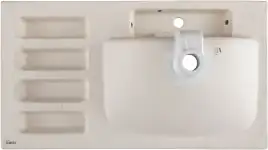 Раковина Aquanet Side 90 левая, белая, 347438