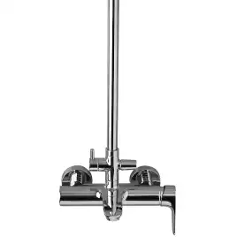 Душевая система Jacob Delafon Aleo E26809-CP для ванны с изливом, верхний и ручной душ, Хром