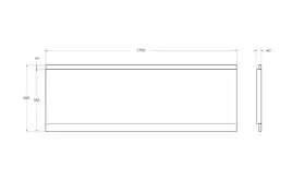 Фронтальная панель CEZARES EMP-170-SCR-W37