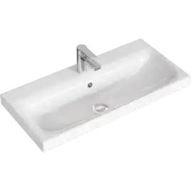 Тумба с раковиной подвесная Aqwella Smart 80 см, SRT0108BS, цвет Бетон светлый