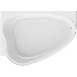 Акриловая ванна Marka One LOVE 185х135 01лв1813л левая, Белая