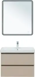 Тумба под раковину Aquanet Вега 2.0 70 бежевый, подвесная, 337942