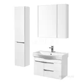 Зеркало-шкаф Aquaton Беверли 80 1A237102BV010  цвет, белый глянец