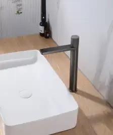 Смеситель для накладной раковины Abber Rund AF8711NG, с прогрессивным картриджем, высокий, Никель