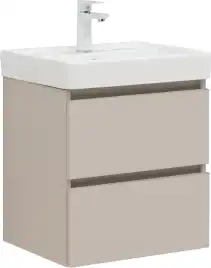 Тумба под раковину Aquanet Вега 2.0 50 бежевый, подвесная, 337940