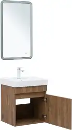 Тумба под раковину Aquanet Оптима 50 дуб рустикальный , 344794