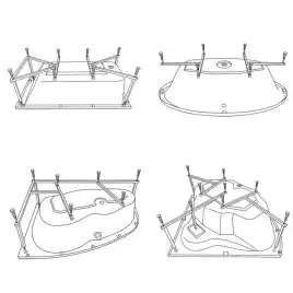 Каркас для ванны EXCELLENT / WHITECROSS
