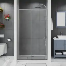 Душевая дверь Azario 100 AZ-Y43-100-MGR-CL, профиль графит матовый, стекло Прозрачное