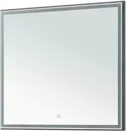 Зеркало Aquanet Nova Lite 90х80 242263 с подстветкой, сенсорный выключатель, Дерево темное