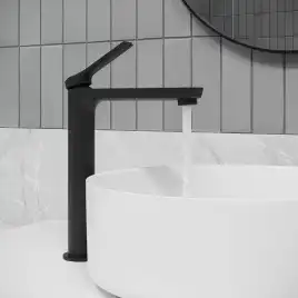 Смеситель для раковины IDDIS Parker PARBL01i01 высокий цвет, Матовый черный